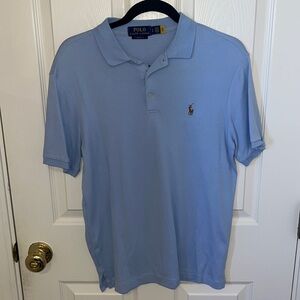 Polo Ralph Lauren, Short Sleeve Polo Shirt, Iconic Logo, Baby Blue, Men’s Small
